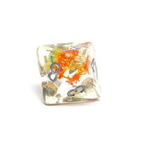 Translucent Neuron Teal and Orange Dice Collection - 7 Piece Set