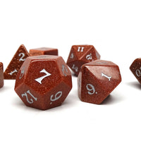 Stone Dice Collection - Goldstone - Signature Font