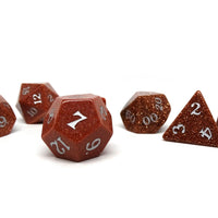 Stone Dice Collection - Goldstone - Signature Font