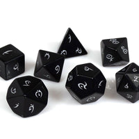 Stone Dice Collection - Obsidian - Elvenkind Font