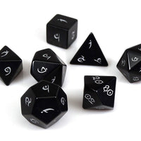 Stone Dice Collection - Obsidian - Elvenkind Font