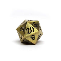 4 Pack Legendary Metal D20 Dice Set