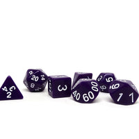 Purple Opaque Dice - 7 Piece Set