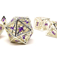 Hollow Dice of Divine Retribution - Silver with Purple Font