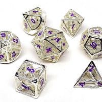 Hollow Dice of Divine Retribution - Silver with Purple Font