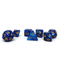 10mm Black and Blue Mini Dice Set