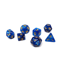 10mm Black and Blue Mini Dice Set