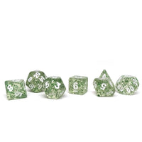 10mm Green Sparkle Mini Dice Set