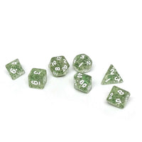 10mm Green Sparkle Mini Dice Set