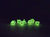 10mm Orange Glow in the Dark Mini Dice Set