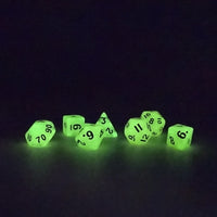 10mm Orange Glow in the Dark Mini Dice Set