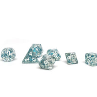 10mm Blue Sparkle Mini Dice Set