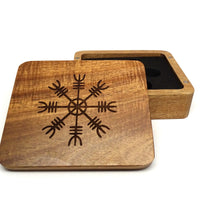 Helm of Awe Wooden Dice Case