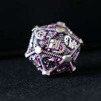 Purple and Silver - Weird West Wasteland Metal Dice Set