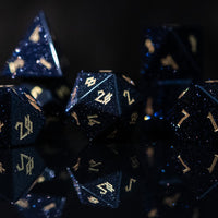 Blue Sandstone Dice Set