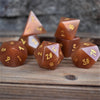 Red Aventurine Stone Dice Set