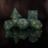 Aventurine Stone Dice Set