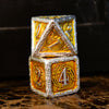 Ballad of the Bard Gold and Silver Metal Dice Set