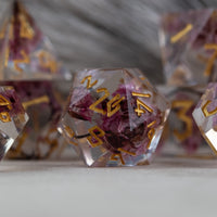 Wither and Bloom Sharp-Edged Resin Dice Set