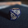 Serpent of Midgard Blue Sandstone Dice Set