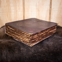 "The Ravens" Purple Spellbook Leather Journal