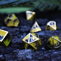 Radioactive Metal Dice Set