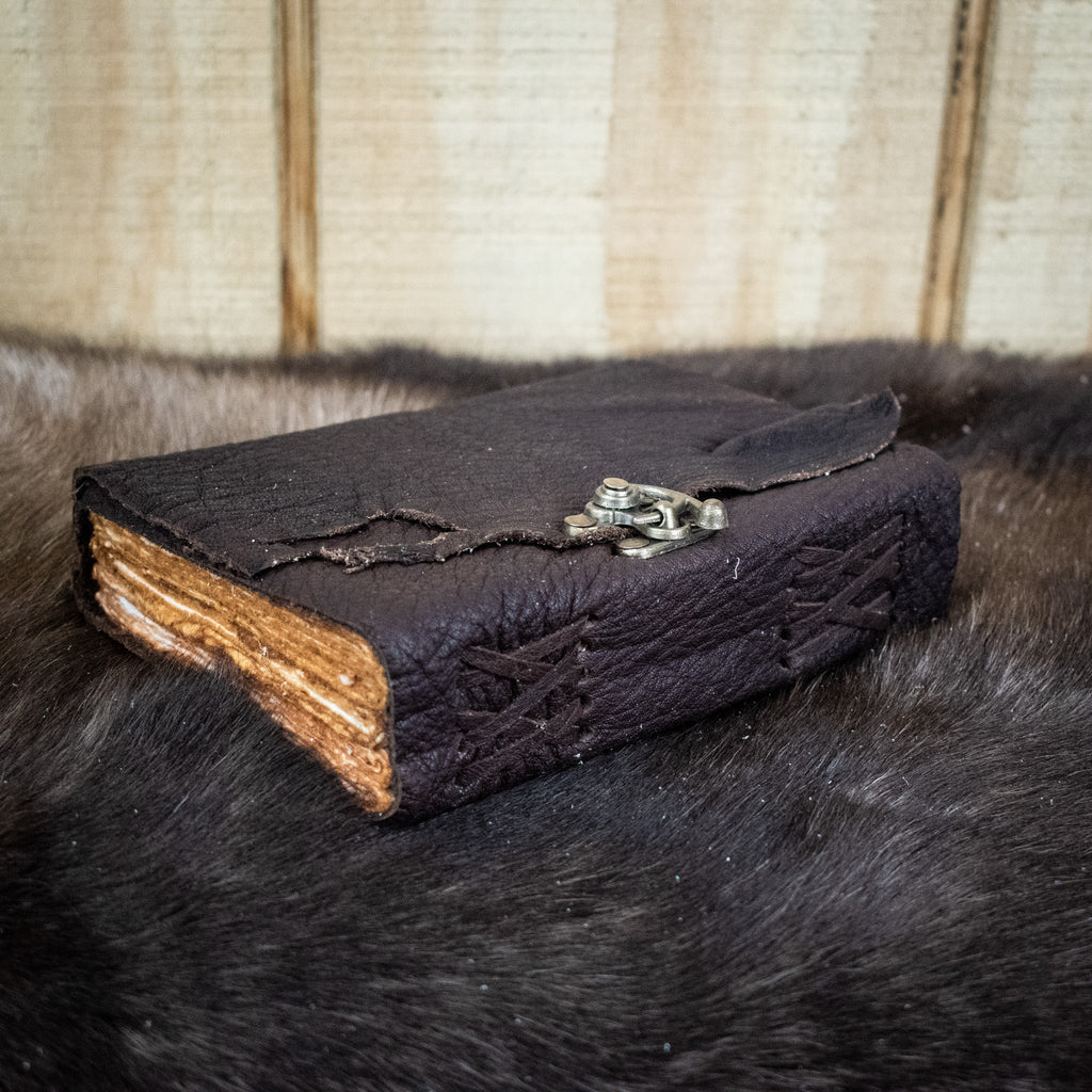 Natural Edge Buffalo Leather Journal