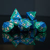 Sea Serpent Dragon's Egg Metal Dice Set