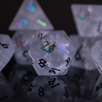 Bifrost Raised Lava Glass Dice Set