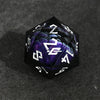 Enchanted Dragon Eye (Black/Silver) Liquid Core 50mm D20