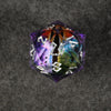 Rainbow Dragon (Purple/Silver) Liquid Core 50mm D20