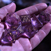 Spellcaster Purple Glass Dice Set