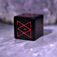 Spellcaster Obsidian Stone Dice Set