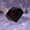 Spellcaster Obsidian Stone Dice Set