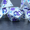 Monster Manual Dice - Silver and Purple