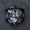 Enchanted Dragon (Black/Silver) Liquid Core 30mm D20