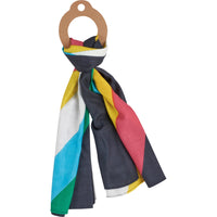 Disability Pride Scarf | Disability Flag Color Rainbow Stripe Bandana | 30" x 18"