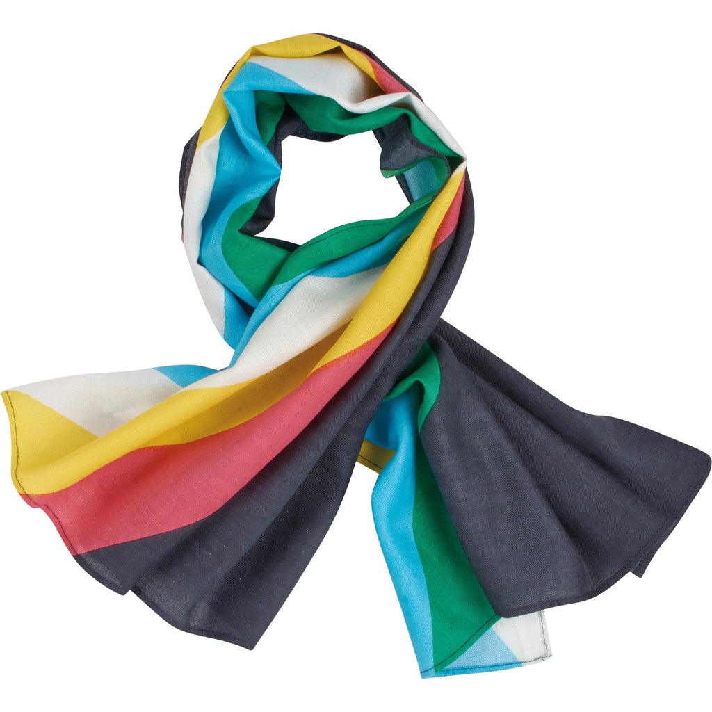 Disability Pride Scarf | Disability Flag Color Rainbow Stripe Bandana | 30" x 18"