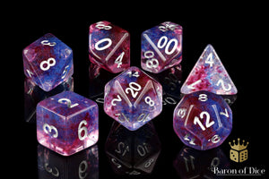 Azurite, Polyhedral Dice Set