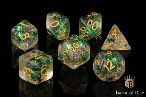 Lucky Shamrock, Polyhedral Dice Set