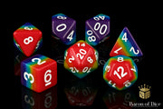 Rainbow, Polyhedral Dice Set