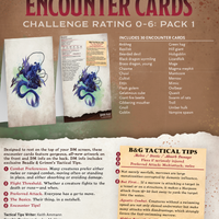 Encounter Cards (D&D) - Challenge Rating 0-6 PACK 1