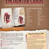 Encounter Cards (D&D) - Challenge Rating 0-6 PACK 2