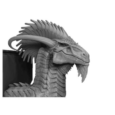 Electrum Metallic Dragon Wall-Mountable Bust