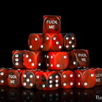 Fuck Me, Red, 16mm Dice