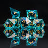 Rainbow Sea Dragon Liquid Core Dice Set