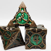 Quiver of Arrows: Ancient Forest Arrow - Metal RPG Dice Set