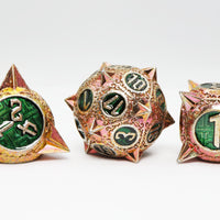 Meteor Storm: Irradiated Iridescence - Metal RPG Dice Set