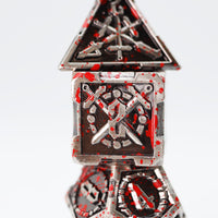 Crossed Swords: Vampiric Sword - Metal RPG Dice Set