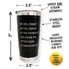 Feminist Goth Tumbler "Dance on the Graves of the Patriarchy" Stainless Steel Hot or Cold